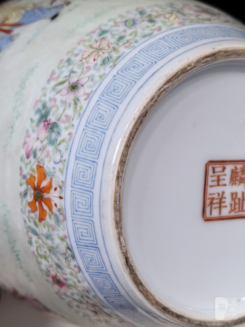 民国 粉彩婴戏图瓶 - 图19